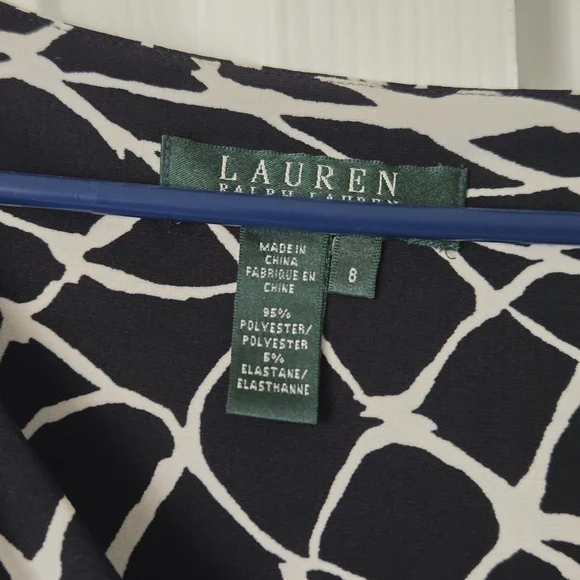 Lauren Ralph Lauren Black and White Patterned Maxi Skirt - Picture 3 of 14